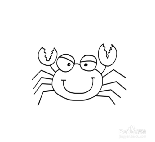 螃蟹画图片素材大全_螃蟹简笔画图片大全_螃蟹画图片大全简单画法