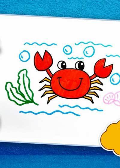 卡通贝壳简笔画-用简笔画赋予生命：探寻海滩宝藏，绘制五彩斑斓