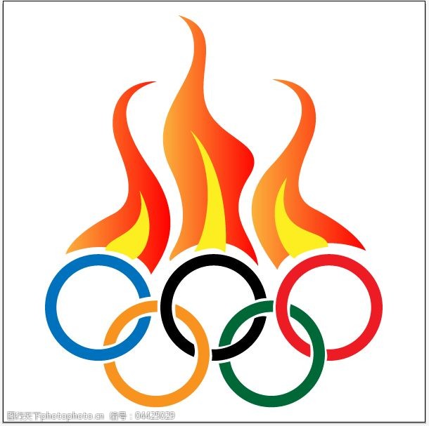 奥运五环设计海报_三联素材网站奥运五环_奥运五环html